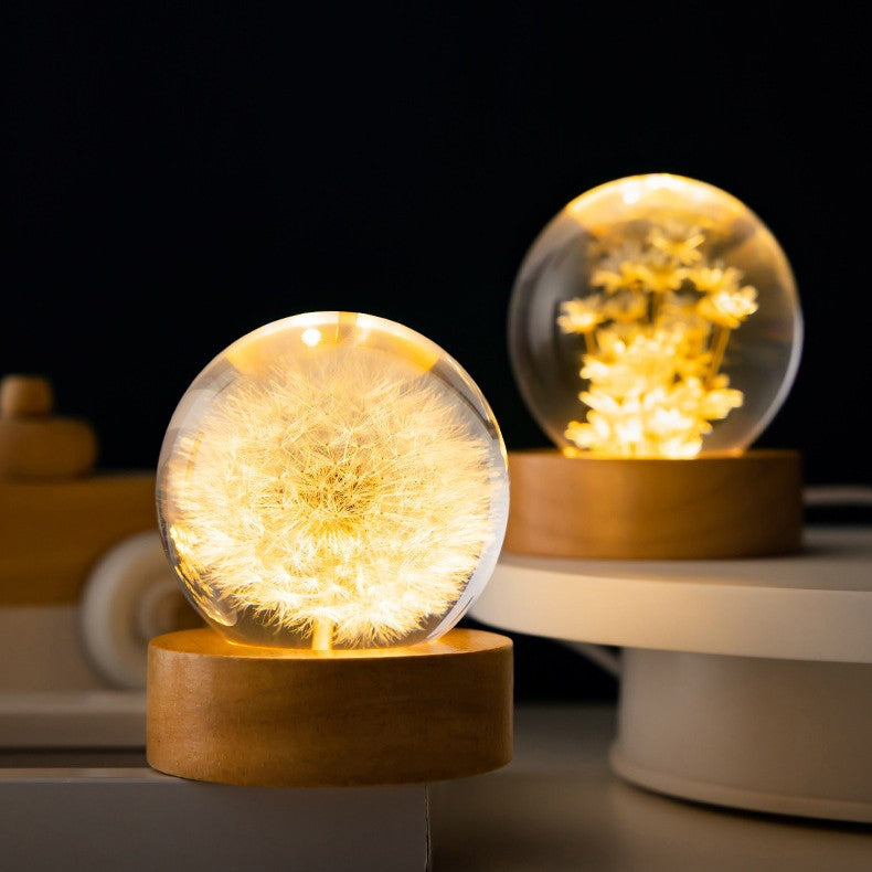 Crystal Flower Lamp