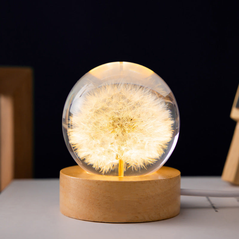 Crystal Flower Lamp