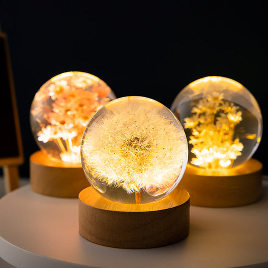 Crystal Flower Lamp